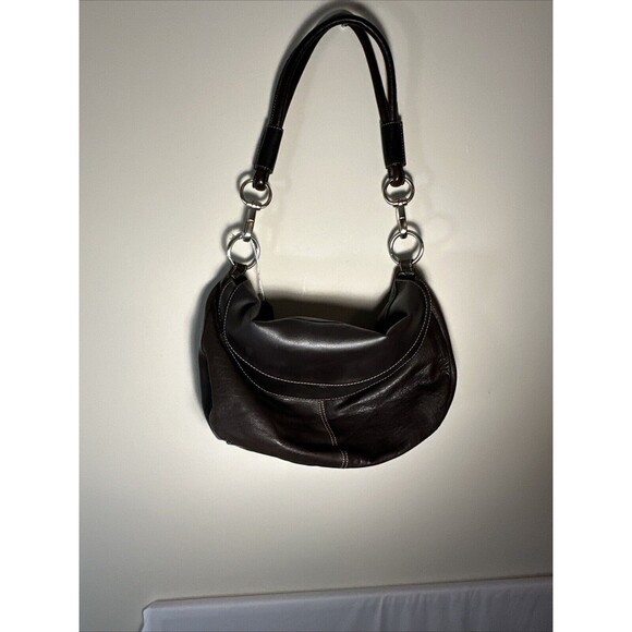 MARCO AVANE BROWN LEATHER SHOULDER STRAP TOTE CLUTCH PURSE HANDBAG Medium. NWT - Picture 8 of 8